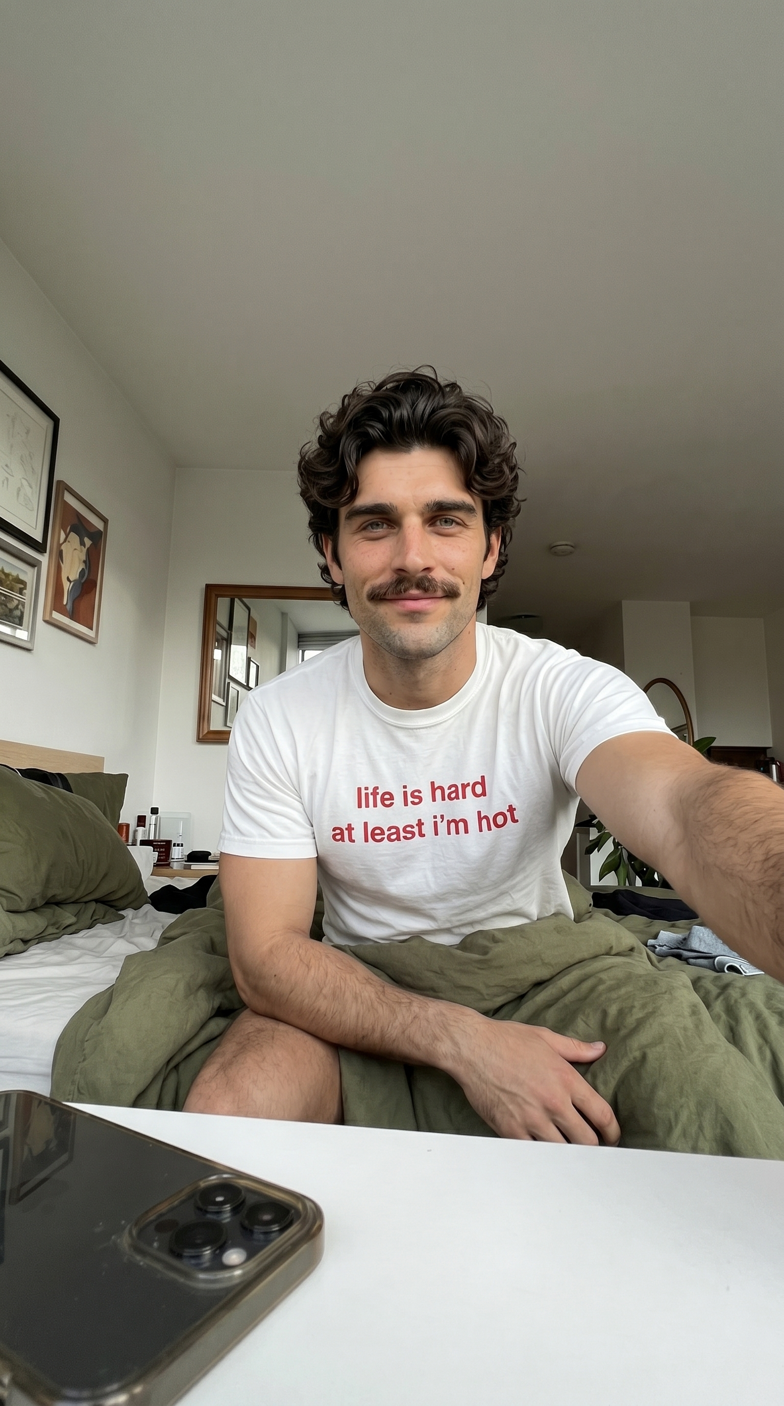 life is hard at least i'm hot, 100% cotton t-shirt