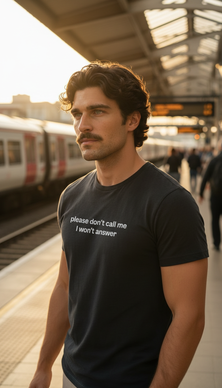 please don’t call me i won’t answer t-shirt, 100% cotton t-shirt