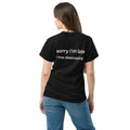 sorry i’m late i was dissociating, 100% cotton t-shirt
